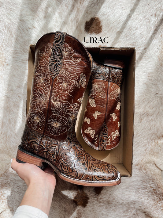 MARIPOSA CINCELADA CHOCOLATE